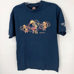 Vintage 90s Kokopelli T Shirt Oklahoma National Cowboy Museum USA Made Large